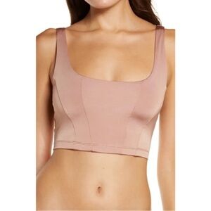 Free People cropped tank pink clay